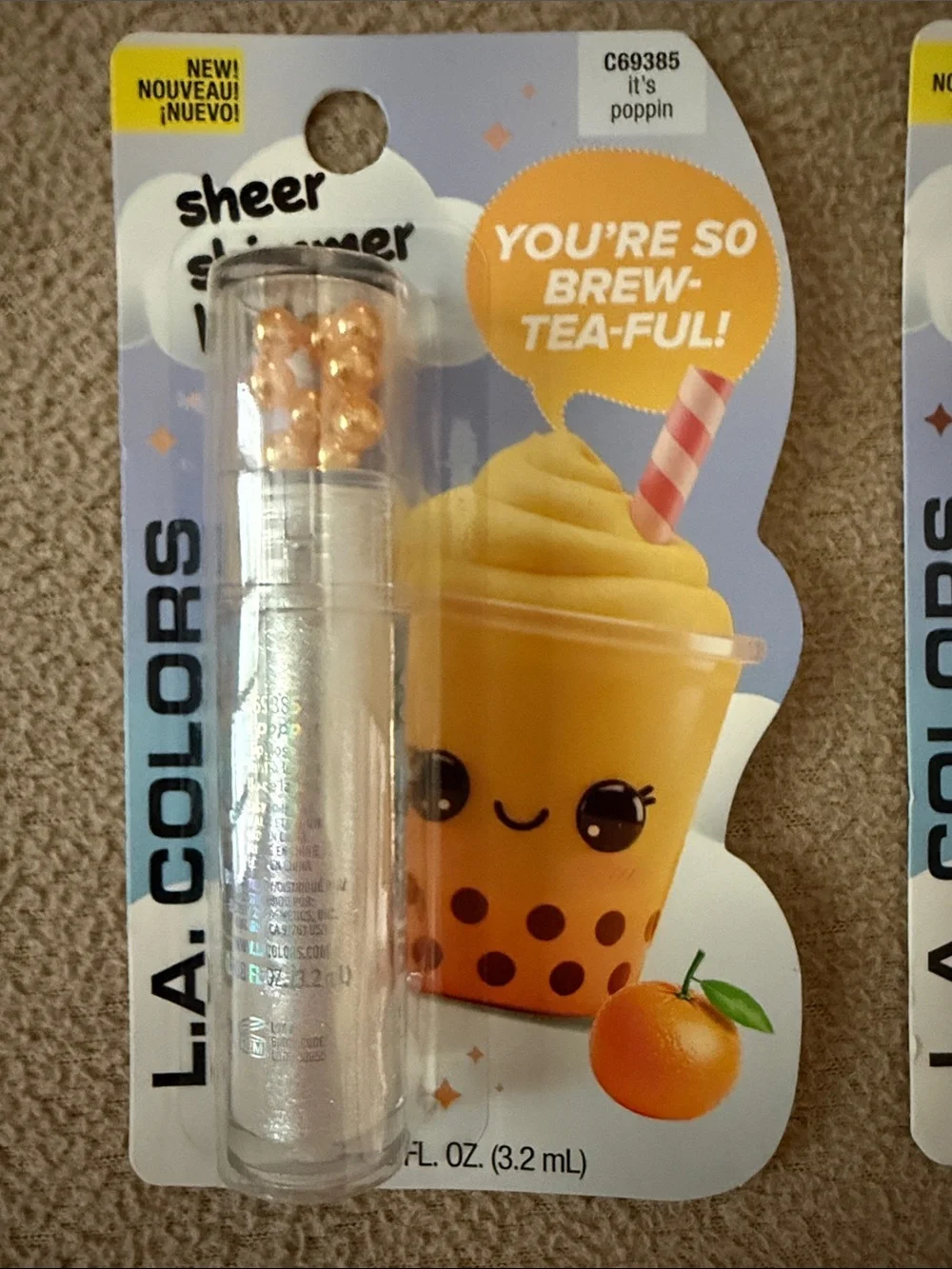 Boba Tea Lip Gloss Set of 3